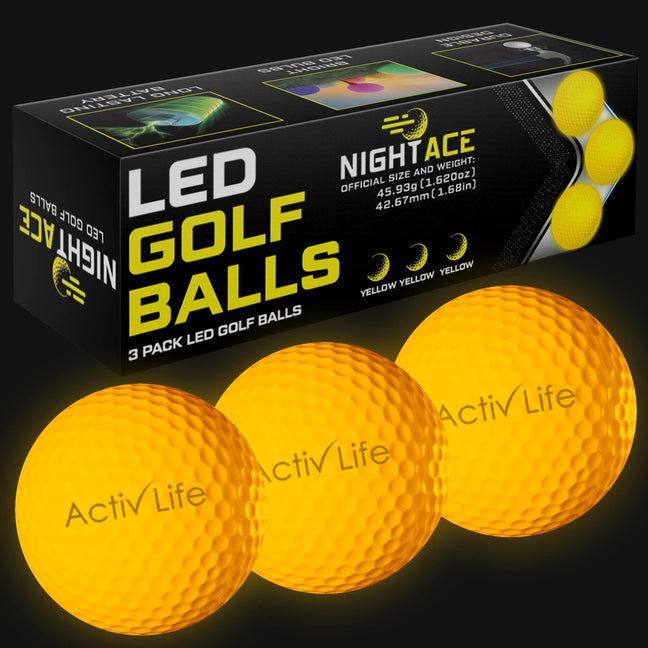 Golf Balls - 3 pack - Yellow