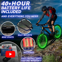 Bike Lights 1 Pack -Green