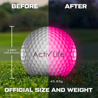 Golf Balls - 3 pack - Pink