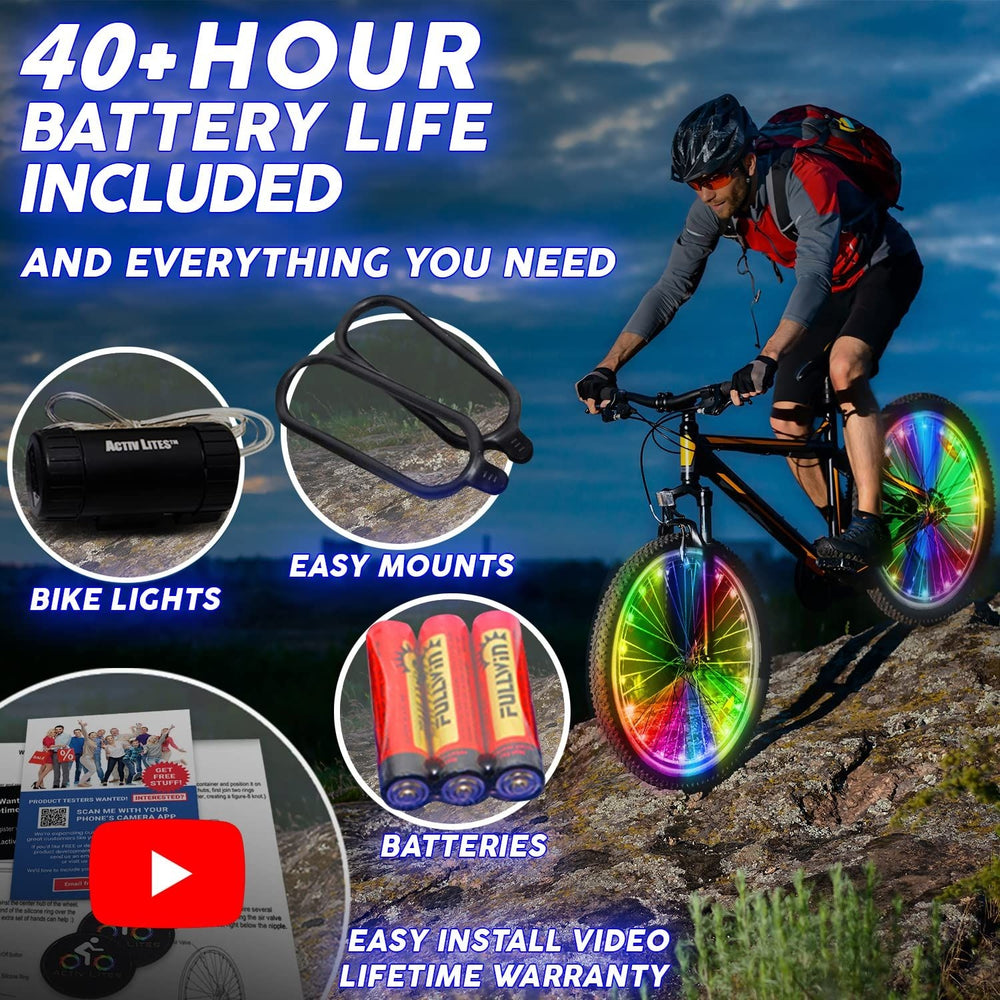 Bike Lights 1 Pack -Color-Changing