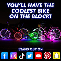 Bike Lights 1 Pack -Color-Changing